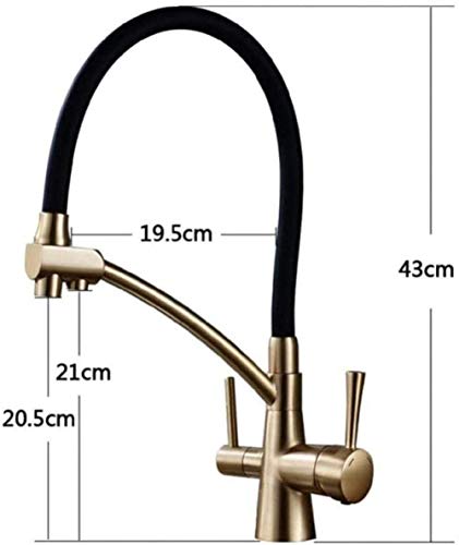 NZDY Faucet Kitchen Tap Bathroom Kitchen Purification Faucet Deck D 360 Degree Rotation Mixer Tap Drinking Water Tap for Kitchen Deck D