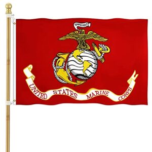 us marine corps usmc military flags 3x5 outdoor- us marine army flags with super durable double stitched and 2 brass grommets