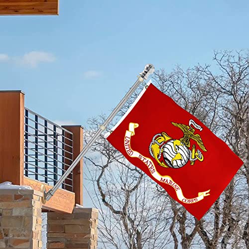 US Marine Corps USMC Military Flags 3x5 Outdoor- US Marine Army Flags with Super Durable Double Stitched and 2 Brass Grommets