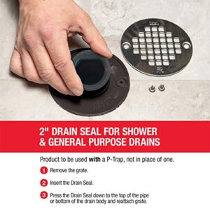 Oatey 43745 Seal for 2 Inch Shower and Floor Drain, No Size, Black