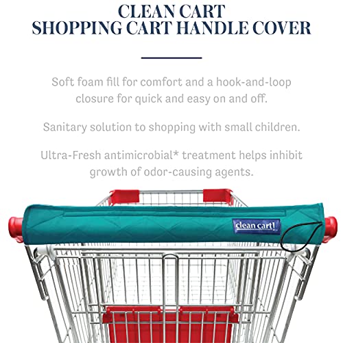 Clean Cart Secure Shopping Cart Handle Cover with Ultra-Fresh Technology, Bright Colors, 3-Pack