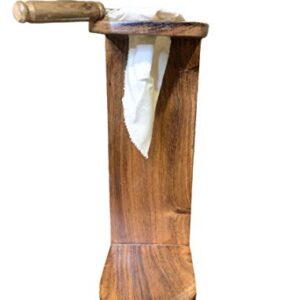 Chorreador, Nicaraguan Handmade Wooden Stand Coffee Dripper with Reusable Cloth Filter