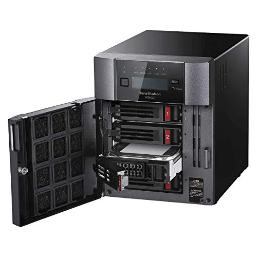 BUFFALO TeraStation WS5420DN Windows Server IoT 2019 16TB (4x4TB) Desktop NAS with Hard Drives Included / 4 Bay / 10GbE / Storage Server / NAS Storage / Network Storage / File Server / Windows Storage
