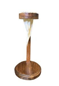 chorreador, nicaraguan handmade wooden stand coffee dripper with reusable cloth filter