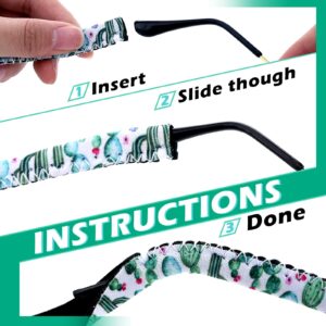 Weewooday 12 Pcs Sunglass Straps Neoprene Floating Eyewear Retainer Sunglasses Lanyard Sunglass Holder Strap for Men Women(Floral Pattern)