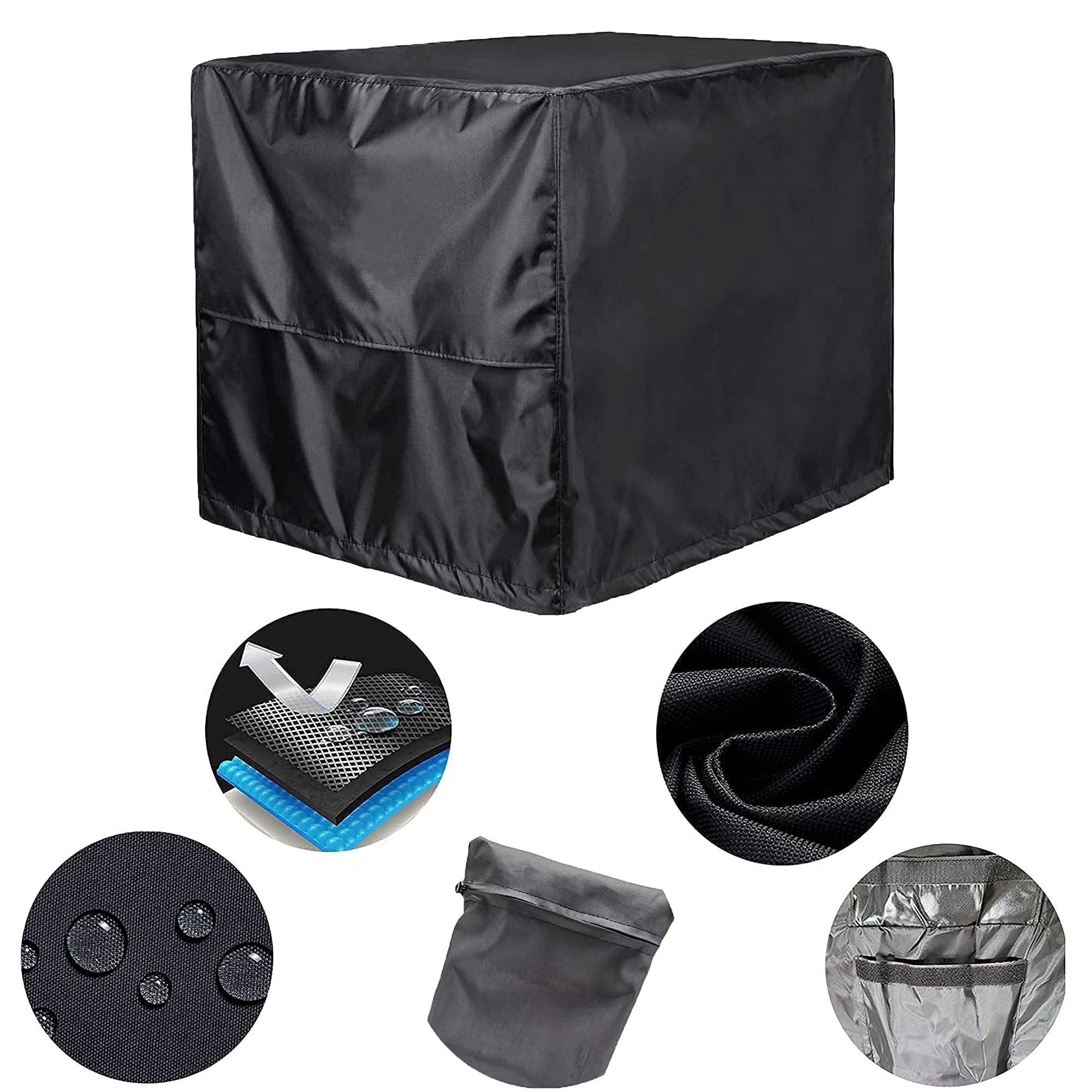 Homhelar Outdoor Waterproof Universal Generator Cover 32L x 24 W x 24H inch for Universal Portable Generators 5000-10,000 Watt