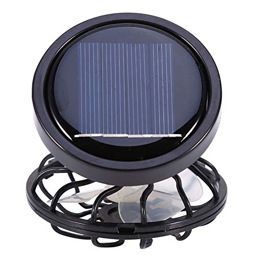 GOTOTOP Portable Solar Fan, Electric- Cooling Fan Mini Clip-on Solar Fan Air Conditioner Cooling Cell Fan for Outdoor Home Travel Camping Hiking Cooling