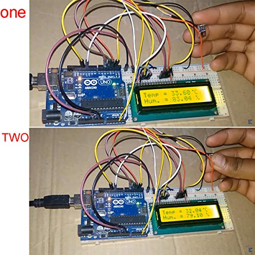 DAOKI 2.5V-5V SHT31 Temperature and Humidity Sensor Module Digital Output Temperature and Humidity Sensor Module IIC I2C Interface 3.3V GY-SHT31-D with Male and Female Dupont Cables for Arduino