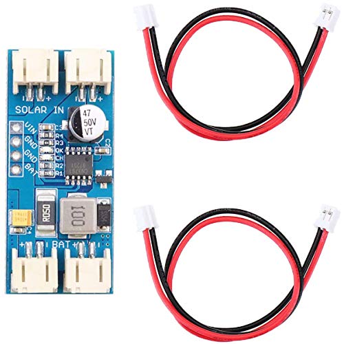 DAOKI 12V Solar Charge Controller Board CN3791 Solar Charge Controller Board MPPT 1 LiPo Battery Panel Regulator Module JST PH2.0 Auto Recharge for Battery withCables