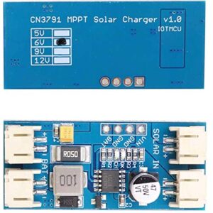 DAOKI 12V Solar Charge Controller Board CN3791 Solar Charge Controller Board MPPT 1 LiPo Battery Panel Regulator Module JST PH2.0 Auto Recharge for Battery withCables