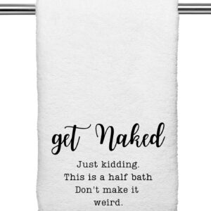 Funny Novelty Bath Hand Towels | Restroom Male Female Symbols Bathroom Country Rustic Farmhouse Modern Decor | Hilarious Adult Crude Humor Home House Warming Wedding Gift Presentà