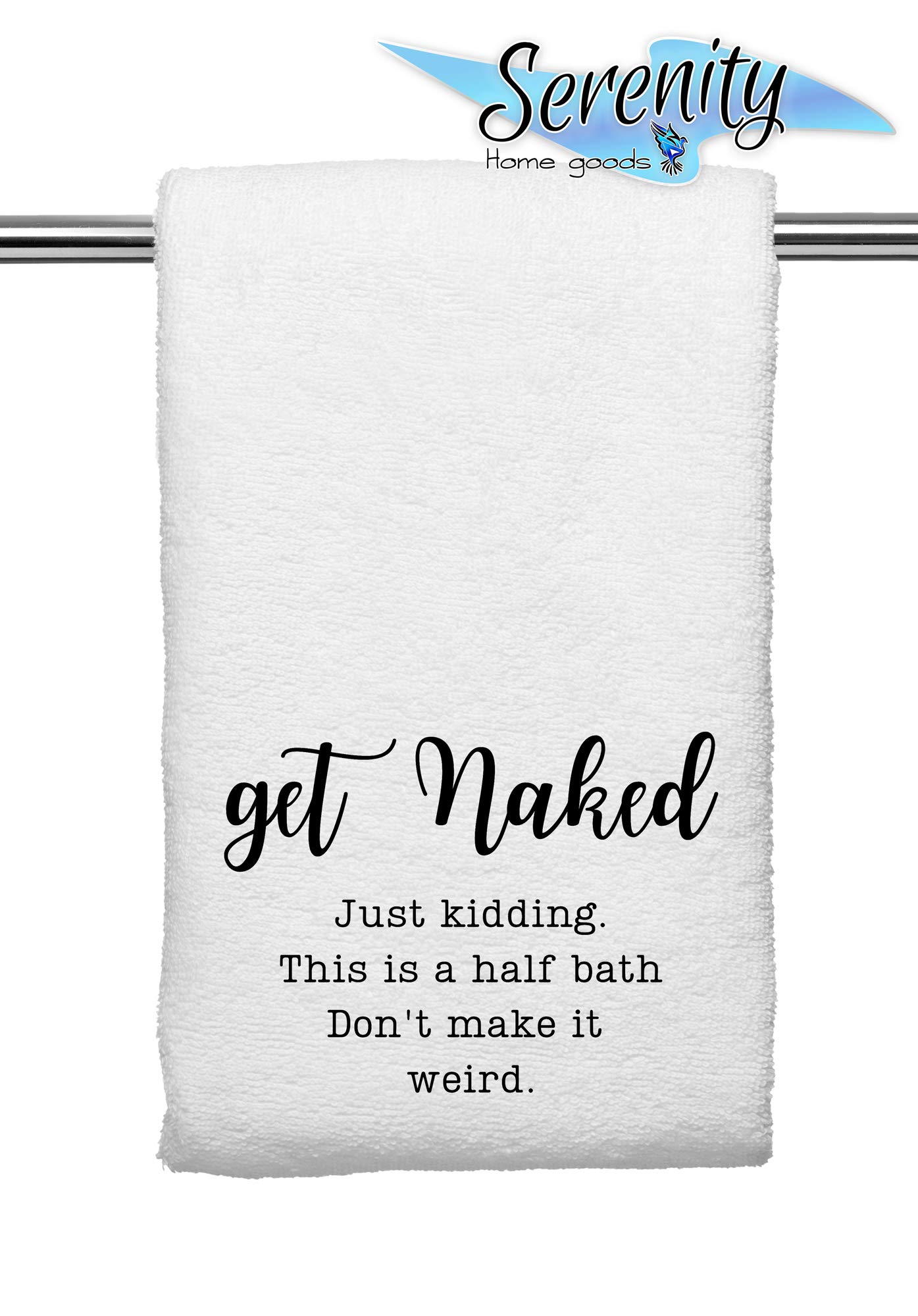 Funny Novelty Bath Hand Towels | Restroom Male Female Symbols Bathroom Country Rustic Farmhouse Modern Decor | Hilarious Adult Crude Humor Home House Warming Wedding Gift Presentà