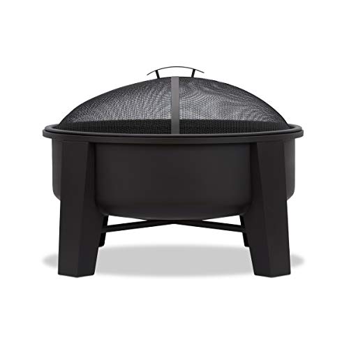 Real Flame Forsyth Wood Burning Fire Pit 360-BLK Black