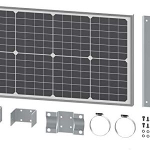 Ghost Controls 30 Watt Monocrystalline Solar Panel Kit for Automatic Gate Opener Systems Model AX30