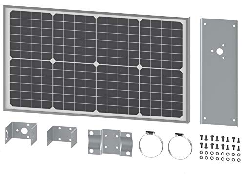 Ghost Controls 30 Watt Monocrystalline Solar Panel Kit for Automatic Gate Opener Systems Model AX30