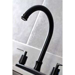 Kingston Brass FB7790SVLSP Serena 8" Centerset Kitchen Faucet, Matte Black