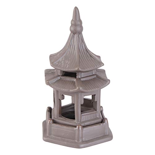 KESYOO Miniature Pagoda Statue Zen Garden Pagoda Figurine Chinese Zen Asian Decor Bonsai Decoration Miniature Accessories