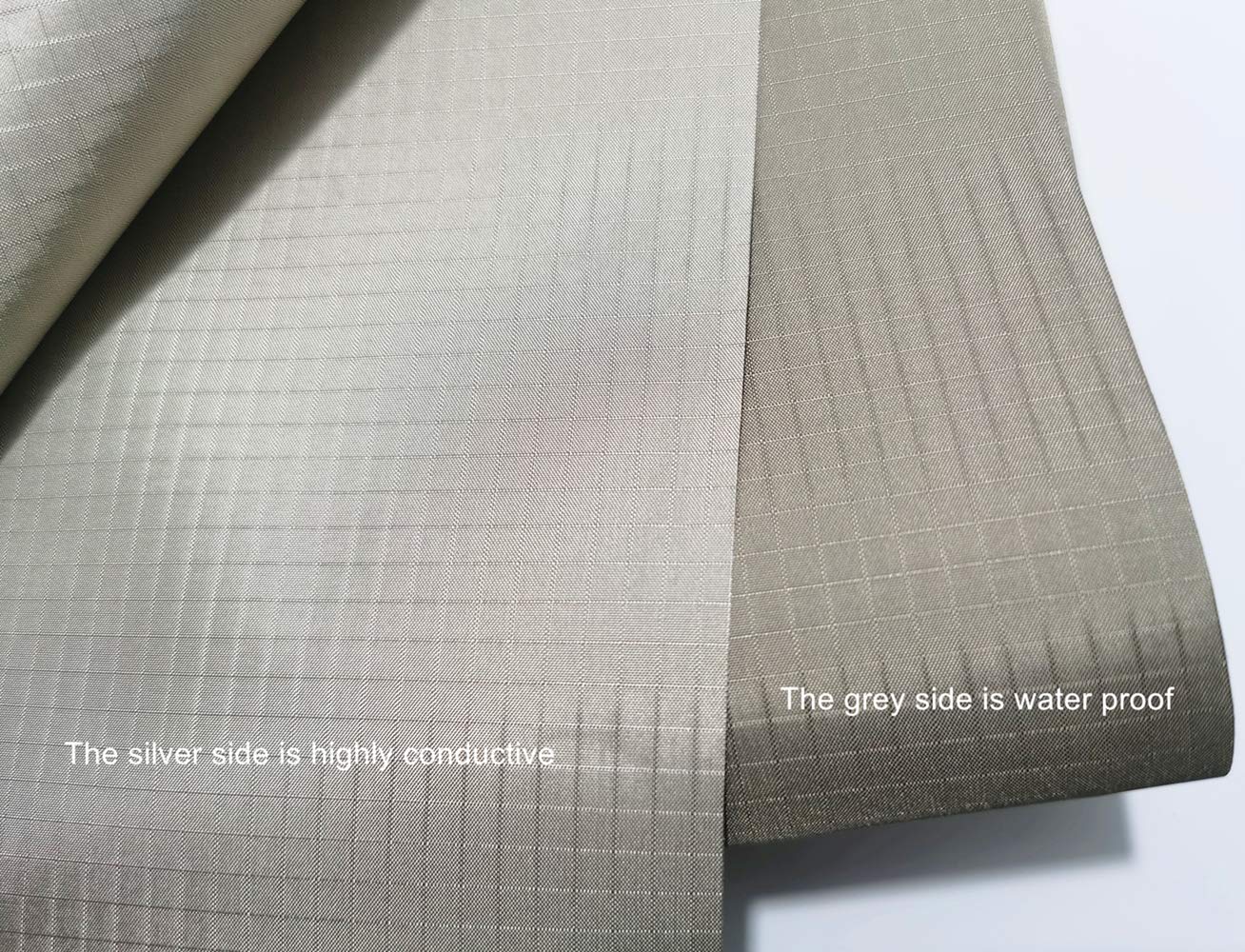 5G Radiation Shielding Military Grade EMF Blocking Fabric-Electromagnetic Prevention Effectiveness Waterproof for Indoor and Outdoor by 1 Meter Long