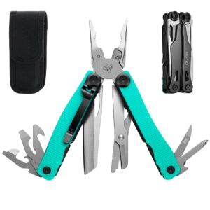 siupro multitool pocket knife, multi tool pliers with clip for men and women, valentines day gifts for him boyfriend， multipurpose utility tactical scissors for camping, survival