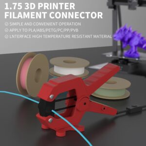 VIT SPORT 1.75mm Filament Connector | Easy Operate Filament Welder Filament Splicer for 3D Printer | Filament Fuser Filament Joiner for PLA/ABS/PC/PETG/TPU Filaments