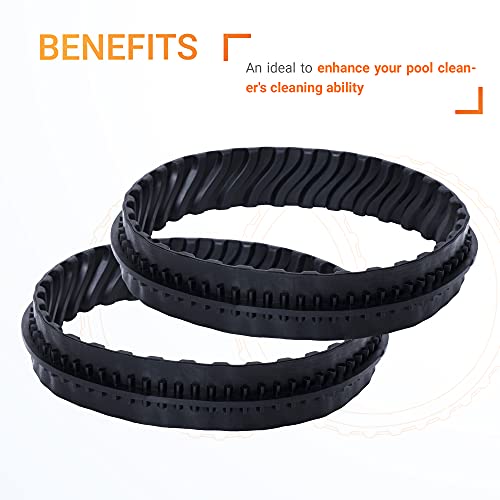 Canamax Premium R0526100 Swimming Pool Cleaner - Replacement for Zodiac Baracuda MX8 Elite, MX6 Elite, MX8, MX6 Pool Cleaner Tire Track- Pack of 2