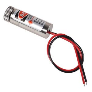 UMLIFE 5pcs 650nm 5mw Laser Head Laser Tube Adjustable Focus 3~5V Red Laser Tube for Sight Positioning Sighting Telescope (Dot)