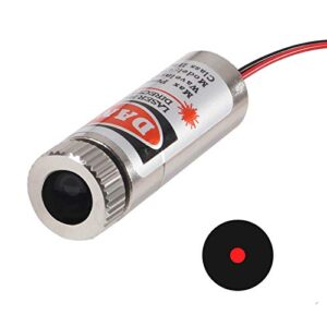 UMLIFE 5pcs 650nm 5mw Laser Head Laser Tube Adjustable Focus 3~5V Red Laser Tube for Sight Positioning Sighting Telescope (Dot)