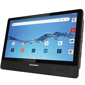 Sylvania 10.1" Quad Core Tablet/Portable DVD Player Combo, 1GB/16GB, Android, SLTDVD1024 (Renewed)