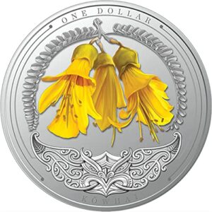 2021 de discover powercoin kowhai 1 oz silver coin 1$ new zealand 2021 proof
