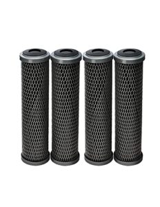 cfs – 4 pack carbon wrap sediment water filter cartridges compatible with ao smith 2.5"x10", ao-wh-pre-rcp2 models – remove bad taste & odor – whole house replacement filter cartridge – 5 micron
