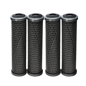 CFS – 4 Pack Carbon Wrap Sediment Water Filter Cartridges Compatible with AO Smith 2.5"x10", AO-WH-PRE-RCP2 Models – Remove Bad Taste & Odor – Whole House Replacement Filter Cartridge – 5 Micron