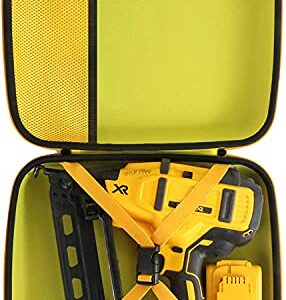 Khanka Hard Tool Case Replacement for DEWALT 20V MAX* Finish Nailer Angled 16GA (DCN660B), Case Only