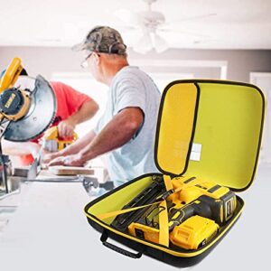 Khanka Hard Tool Case Replacement for DEWALT 20V MAX* Finish Nailer Angled 16GA (DCN660B), Case Only