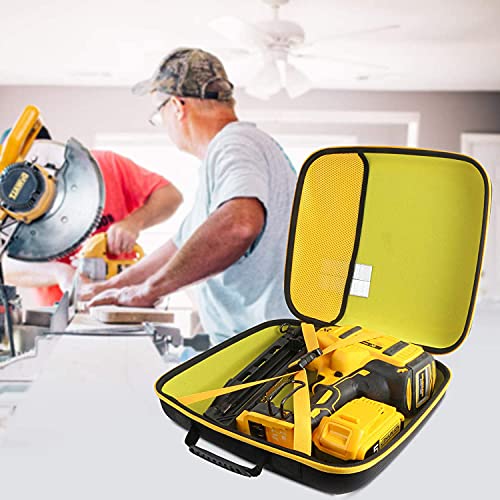 Khanka Hard Tool Case Replacement for DEWALT 20V MAX* Finish Nailer Angled 16GA (DCN660B), Case Only