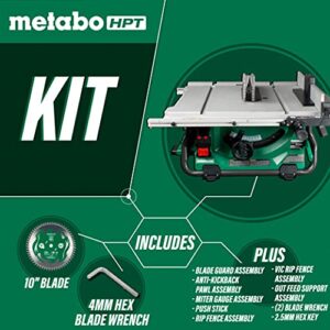 Metabo HPT 36V MultiVolt™ Cordless Table Saw | 10-Inch Blade | Tool Only - No Battery | C3610DRJQ4