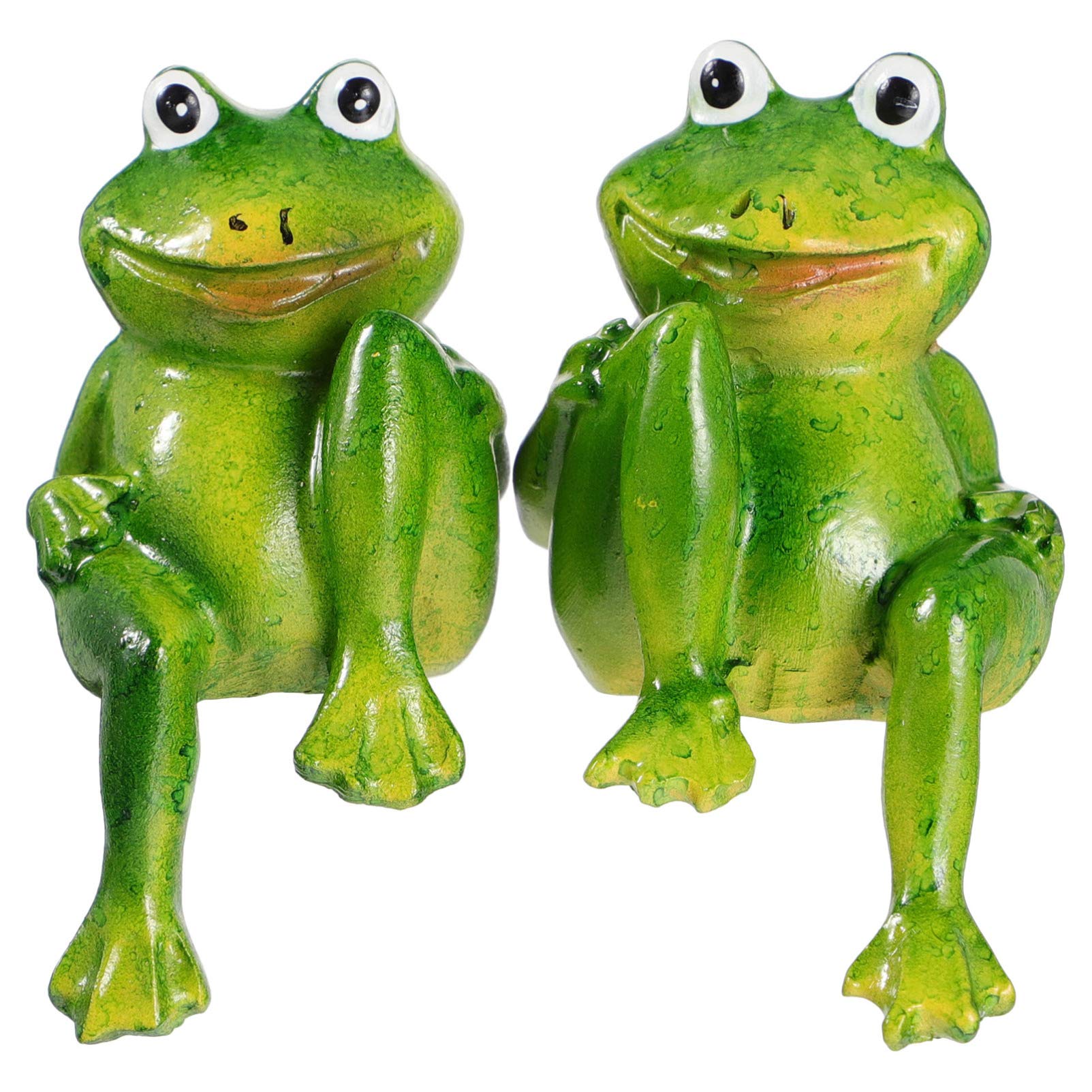 Hemoton 1 Pair Frog Ornaments Frog Sculpture Frog Garden Statute Frog Figurine Statue Model Couple Frog Figurine Outdoor Playset Decoraciones para Salas De Casa Household Resin Lawn Lovers