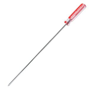 kyuionty phillips screwdriver 10 inch, long screwdriver #1 magnetic tip screwdrivers extra long shaft cross head screwdriver