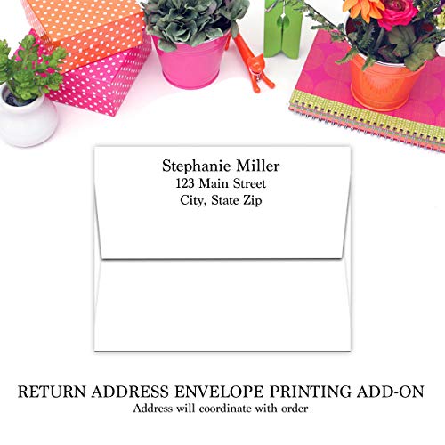 Personalized Wedding Invitation with Envelopes - Rose Arch