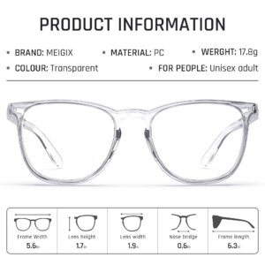 Stylish Safety Glasses, Clear Anti-Fog Anti-Scratch Protective Glasses For Men And Women (Clear)