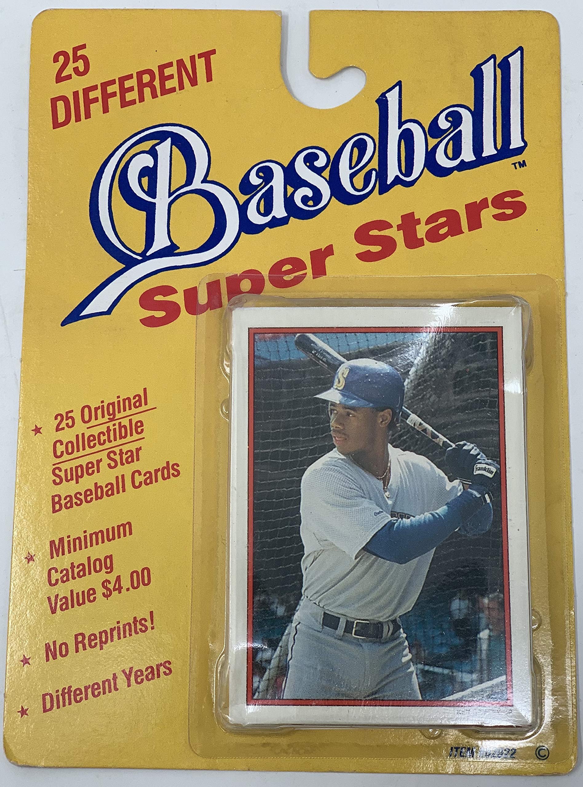 Topps Baseball Cards - Unopened Pack of 25 Different Baseball Super Star Cards - Look For Cal Ripken, Ken Griffey Jr., Reggie Jackson and More (Free Shipping)