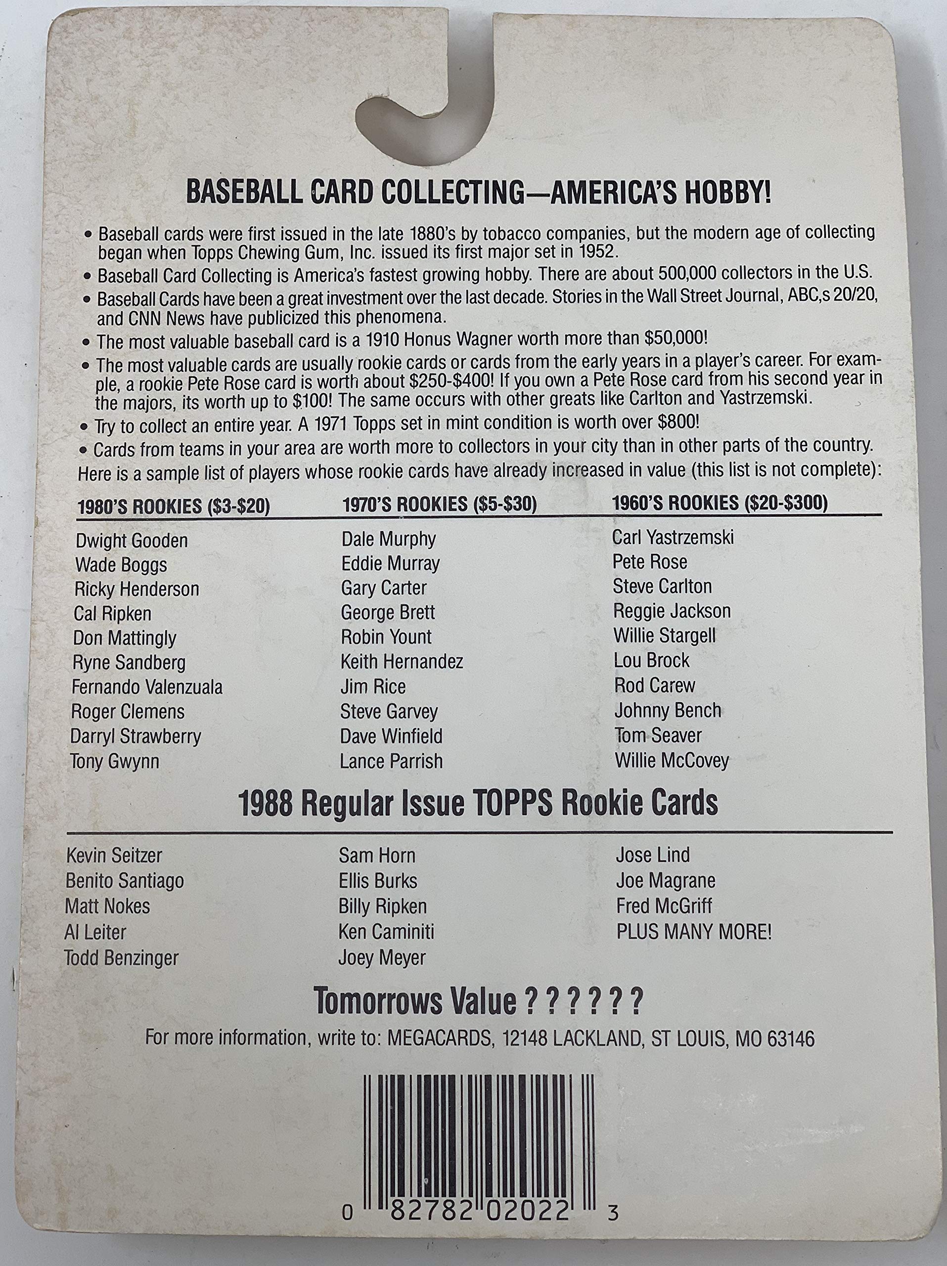 Topps Baseball Cards - Unopened Pack of 25 Different Baseball Super Star Cards - Look For Cal Ripken, Ken Griffey Jr., Reggie Jackson and More (Free Shipping)