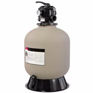 xtremepowerus 75140-v 19" inground sand filter system for swimming pool up to 24,000 gallons, gray