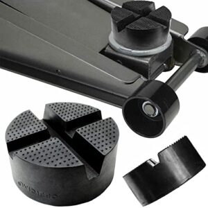 diy car universal x-slot jack pad rubber frame rail adapter protector pinch weld side car lifting anti slip design floor support 10x4.7cm trolley