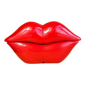 Corded Lip Phone, Benotek Novelty Landline Phone for Home/Office/Shops/Party Decor, Real Wired Funny Mouth Cartoon Telephone for Gift (Red)