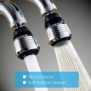 Faucet Nozzle Filter, 360 Degree Rotate Faucet, Anti Water Bubbler, Water Saving Tap Aerator Diffuser, Two Spraying Mode