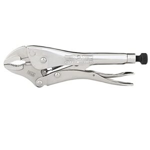 malco eagle grip lp10wc 10 in. curved jaw locking pliers with wire cutter