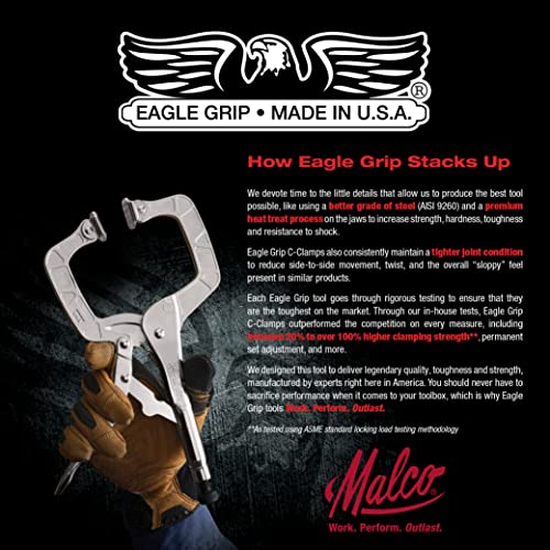 Malco Eagle Grip LP11C Locking C-Clamp, Multi