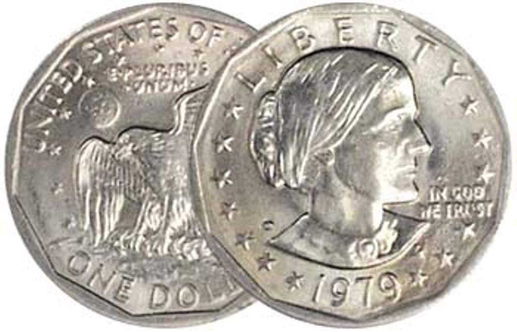 1979 P, D Susan B. Anthony Dollar 2 Coin Set Dollar Uncirculated US Mint