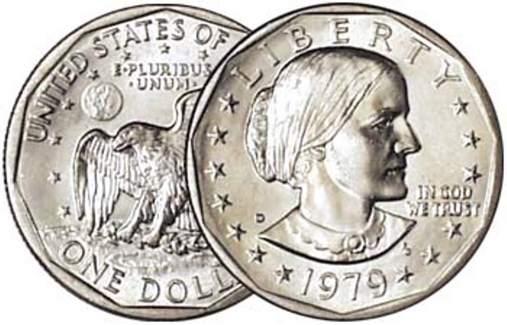 1979 P, D Susan B. Anthony Dollar 2 Coin Set Dollar Uncirculated US Mint