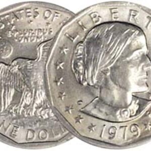 1979 P, D Susan B. Anthony Dollar 2 Coin Set Dollar Uncirculated US Mint